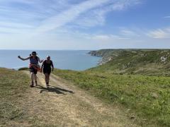 Looking back from Bolberry Down towards Bolt Tail